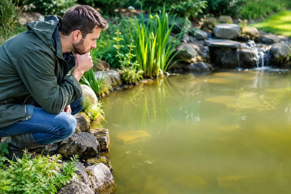 Vier Ursachen für trübes Teichwasser erkennen