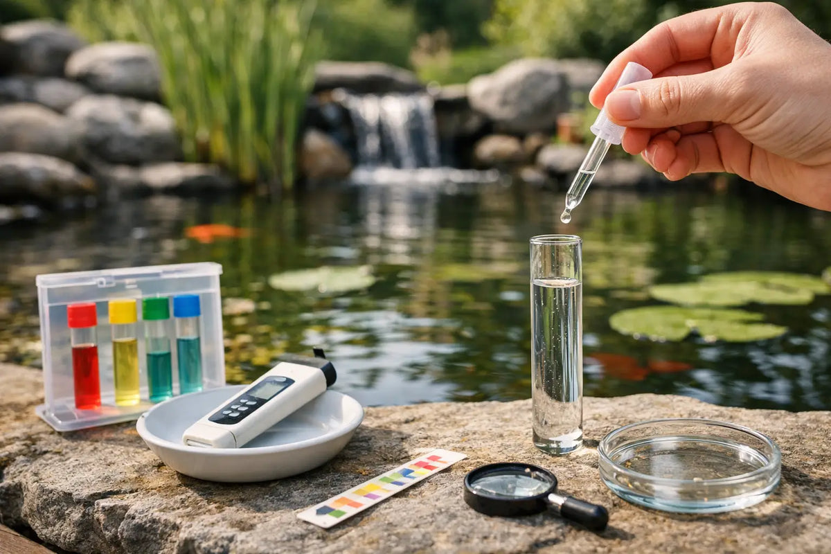 Teichwasserwerte verständlich prüfen im Gartenteich