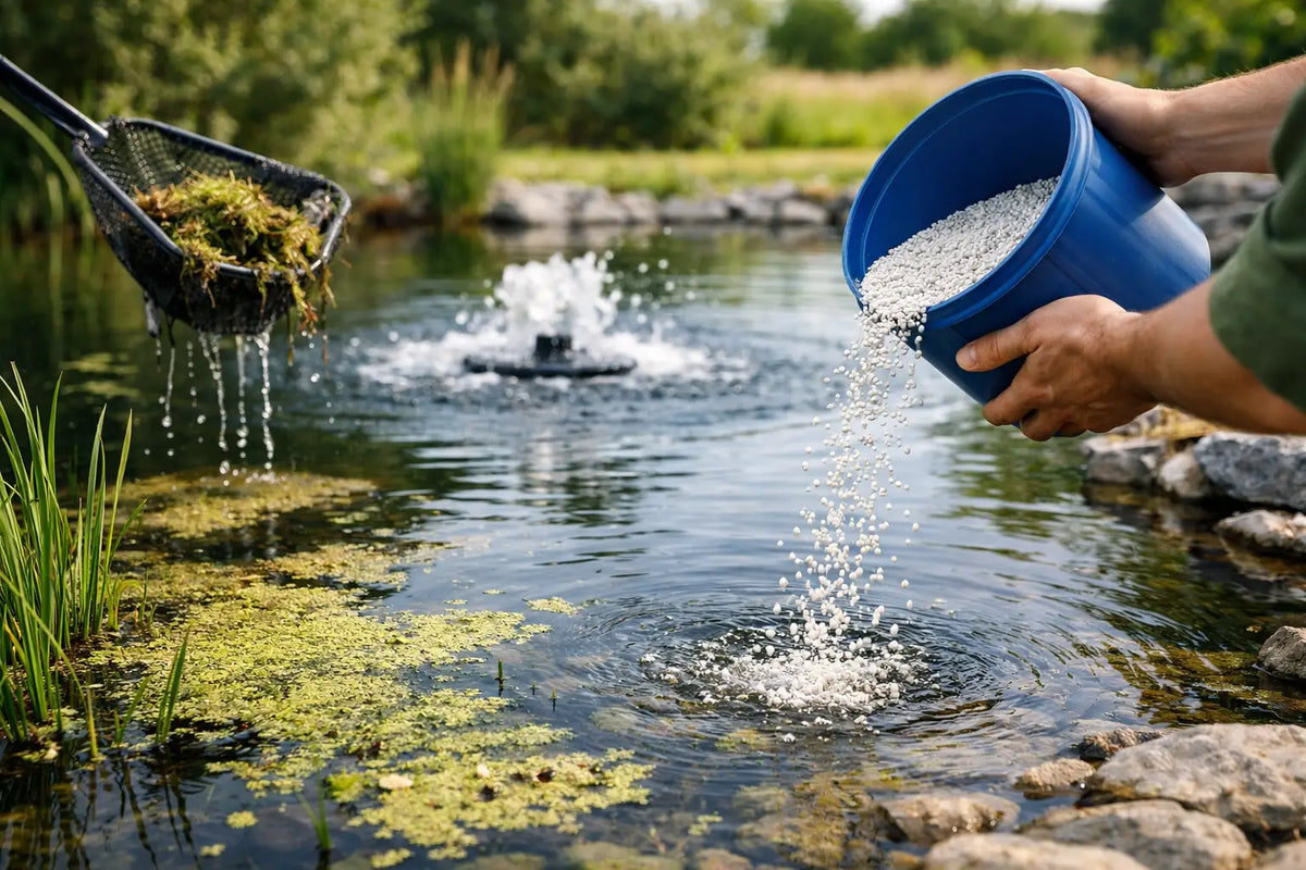 Nährstoffüberschuss im Teich gezielt senken