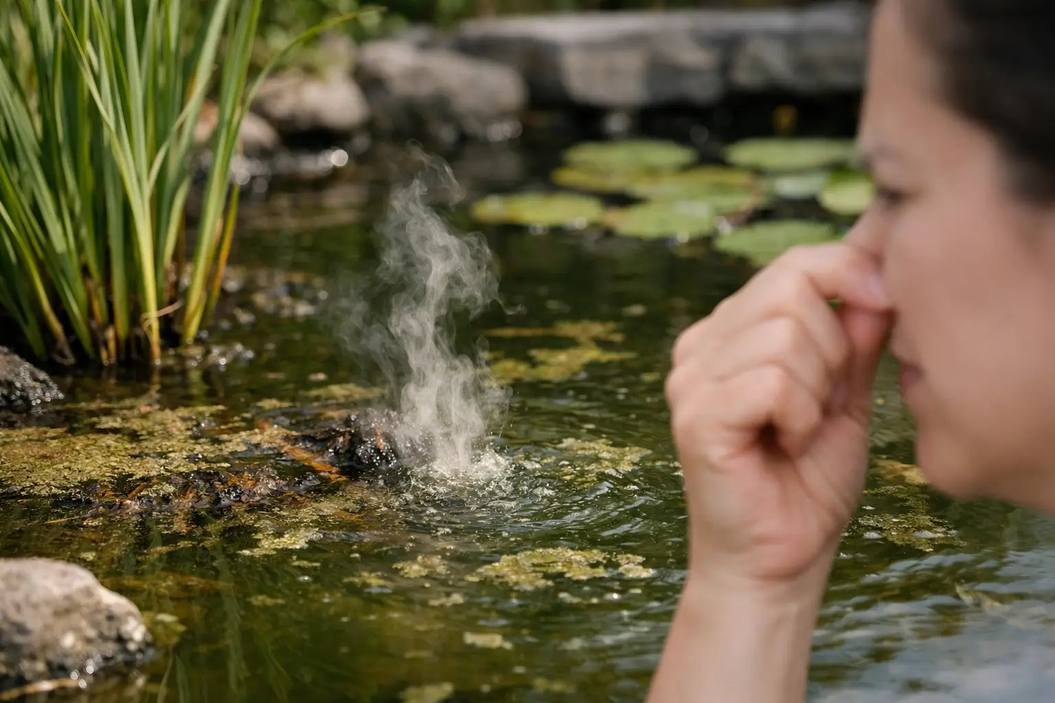 Warum riecht Teichwasser faulig? Ursachen und Hilfe