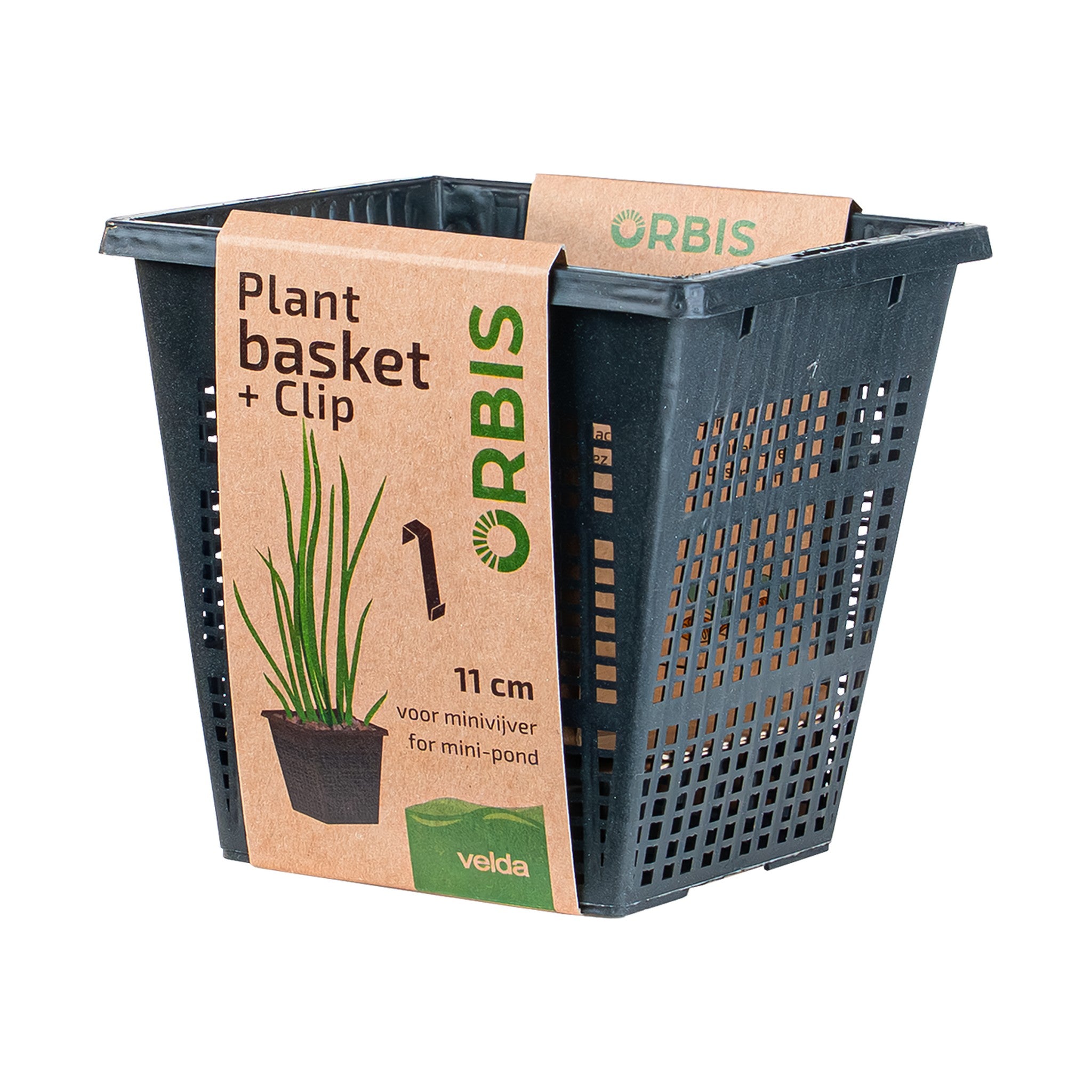Velda Plant Basket mit Clip – Hängender Pflanzkorb für den Miniteich